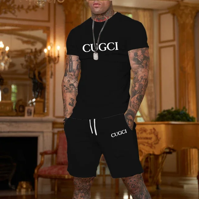 Summer 2025 Clothing Essentials - 2025年夏 Tシャツ、ショートパンツ メンズカジュアルスポーツセット、おしゃれな半袖カジュアルショッピングトレンド服、旅行に必須アイテム