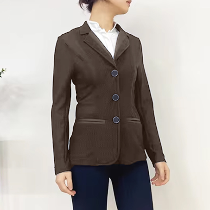 Summer Equestrian Clothing - Mxllina-女性用の通気性のある乗馬ジャケット、メッシュホール、屋外乗馬服、ハイストレッチスポーツコート、夏