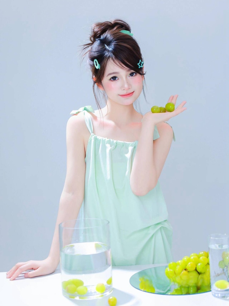 Summer Clothing Girls - 新しい夏の写真韓国風甘いかわいい透明感ガールパーソナルポートレートアート写真服女性のファッション