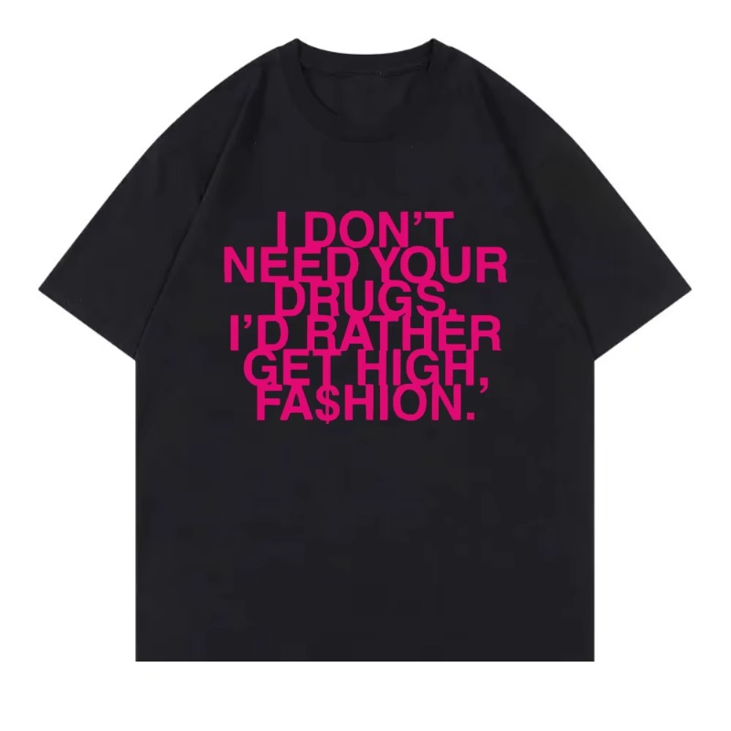 Summer Rae Clothing - 私はあなたの薬は必要ありません、ハイファッションTシャツを手に入れたいです 2026 アディソン・レイ レディース服 レトロ原宿Tシャツ Y2kトップス