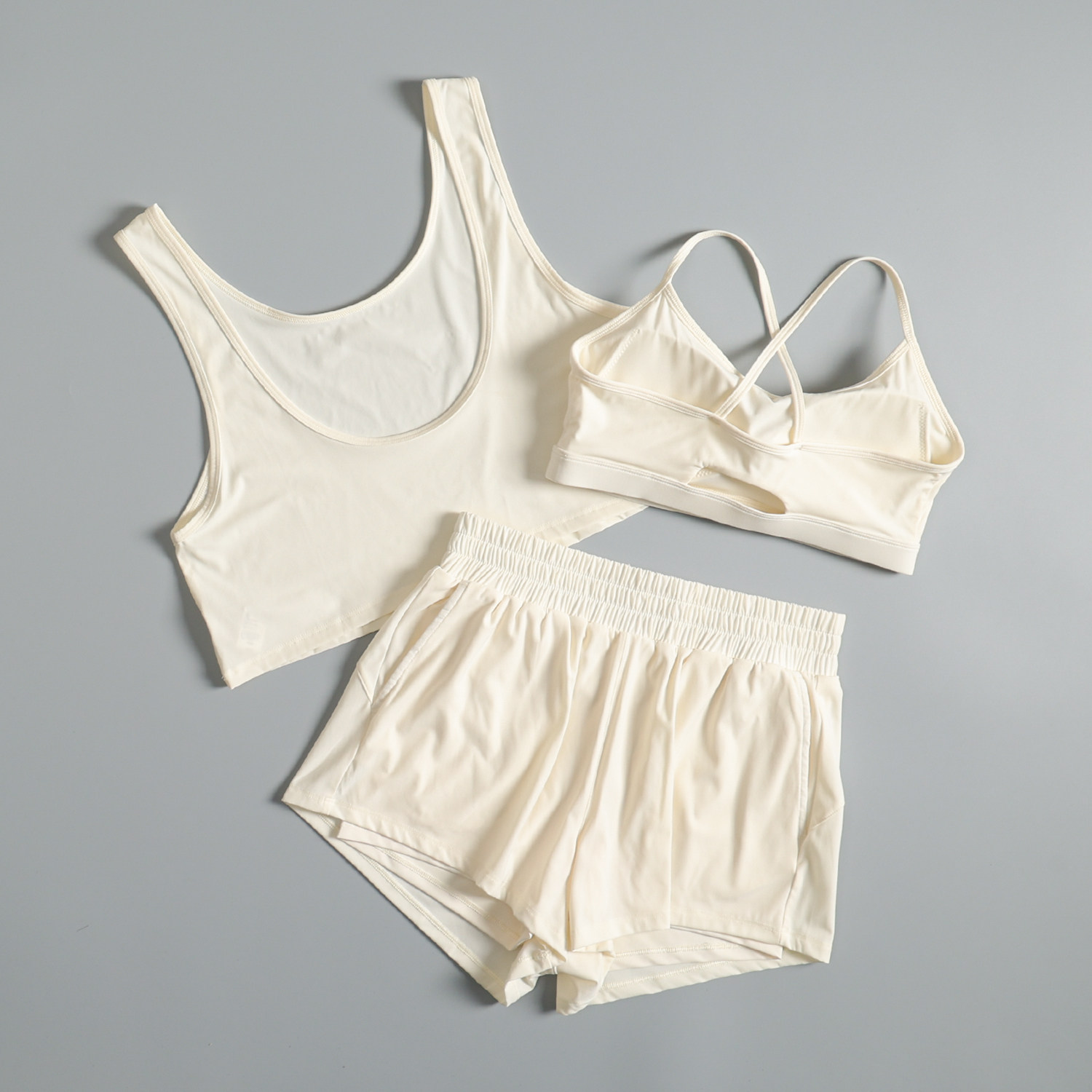 Summer Clothing Juniors - ヨガ服スーツ女性用夏ジムトレーニング速乾性朝ランニング服美しい痩身ピラティススポーツブラ