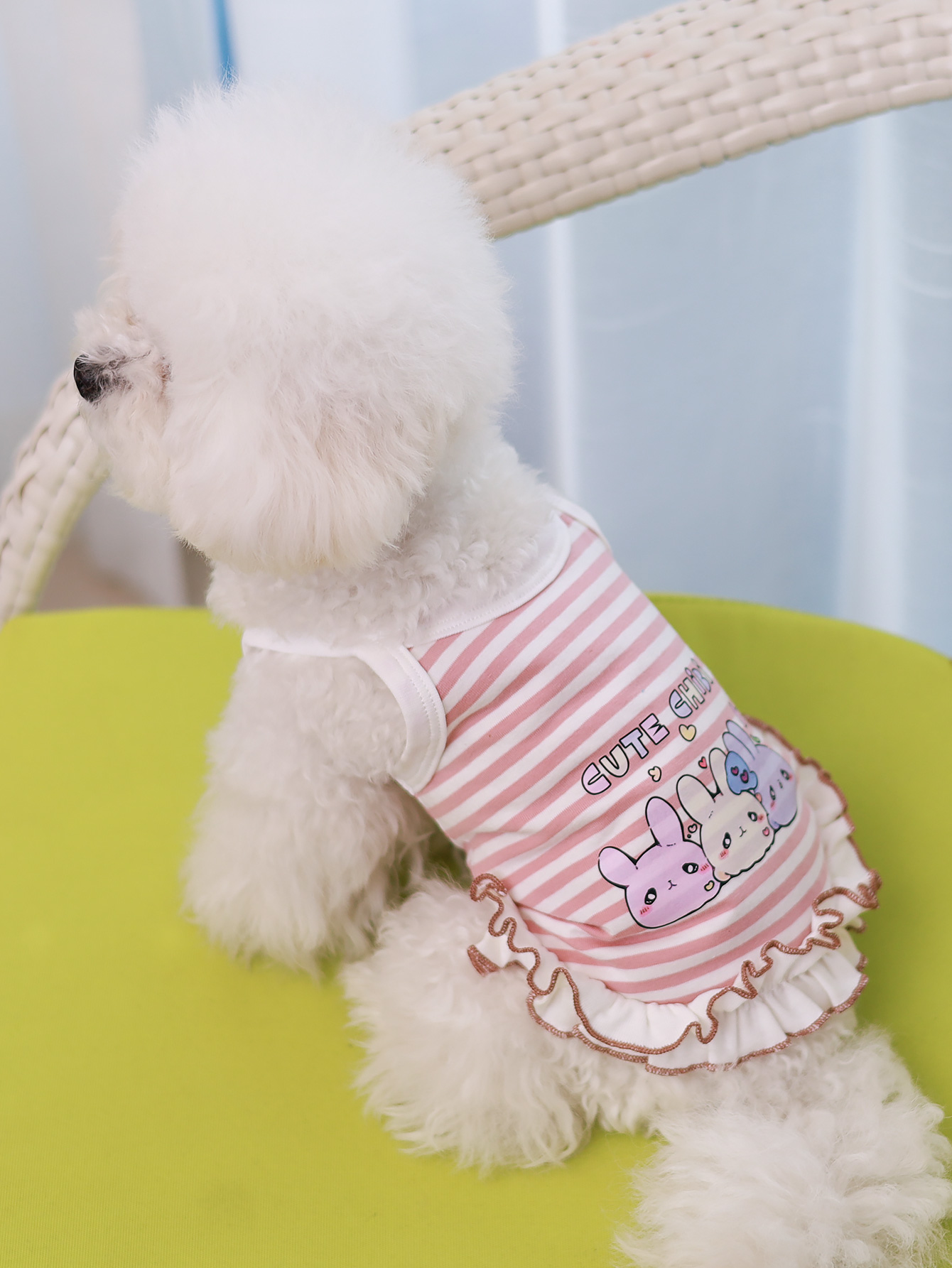 Summer Clothing Material - 犬用ベスト、夏用通気性の良い薄手素材のペット服、夏スタイルのシュナウザー、ヨークシャー中小型犬用ベストドレス