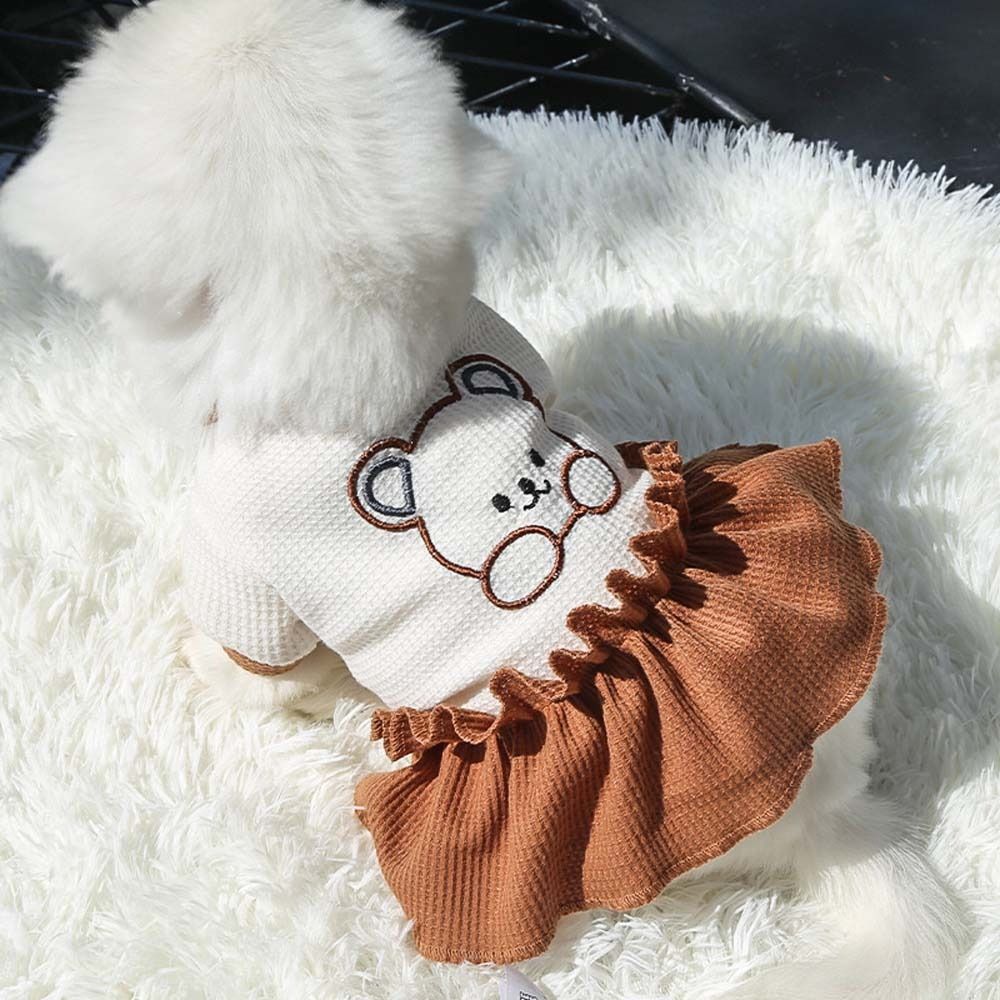 Summer Dog Clothing - 春夏ソフトフレンチブルドッグ子犬用小型中型犬用Tシャツペット愛好家の服ペットスカート犬ドレス猫シャツ