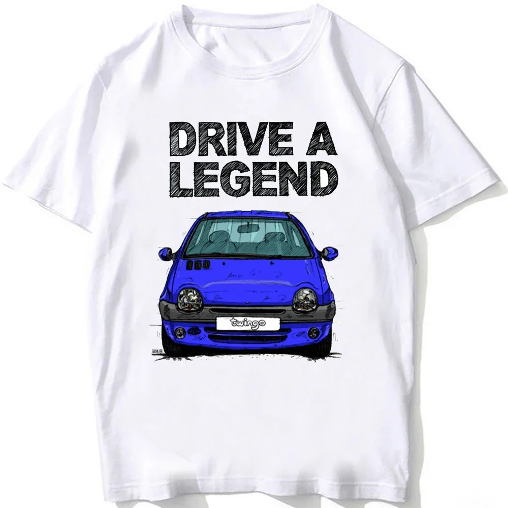 Summer Clothing Drive - 2026 ニュードライブレジェンドトゥインゴ後期ハロゲンモデルスポーツカー Tシャツボーイホワイト Tシャツ男性の服夏カジュアル Tシャツ