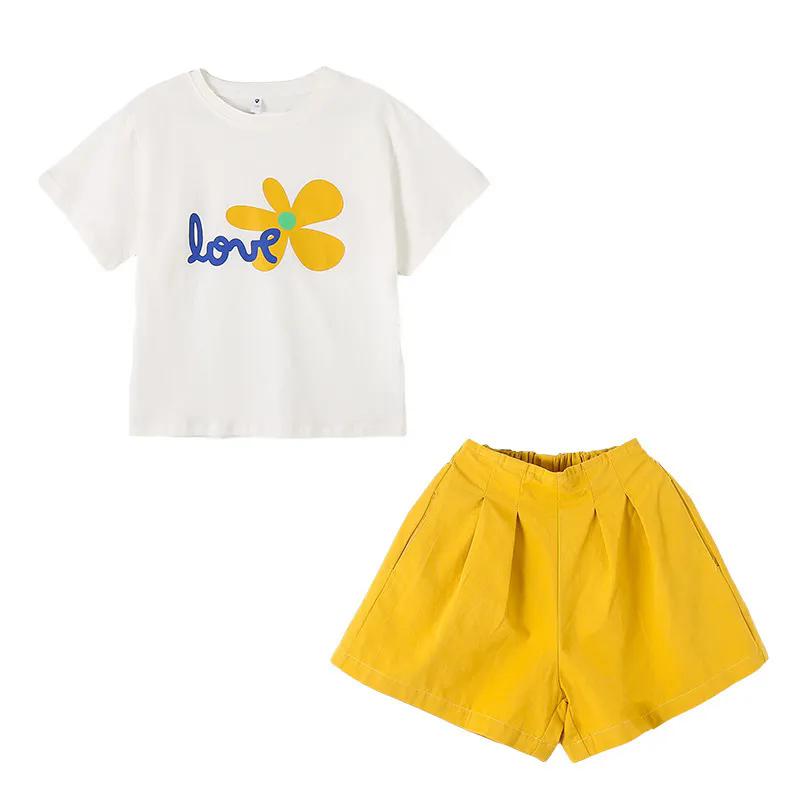 ファッションキッズガールズ服セット夏半袖フラワートップスショ - Summer Clothing Drawing For Kids のレビューと価格