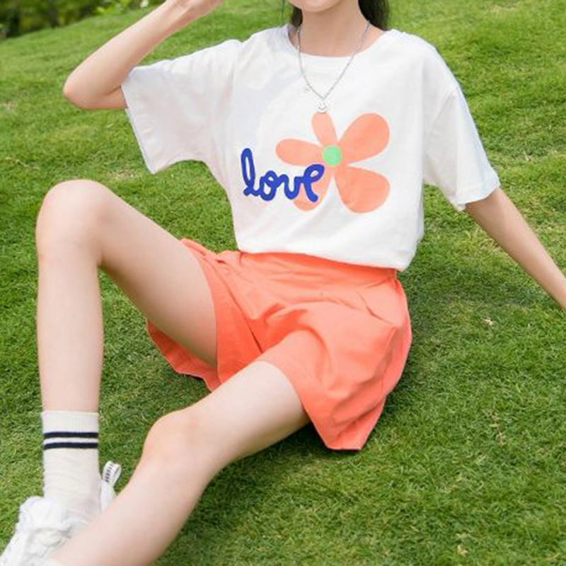 ファッションキッズガールズ服セット夏半袖フラワートップスショ - Summer Clothing Drawing For Kids のレビューと価格