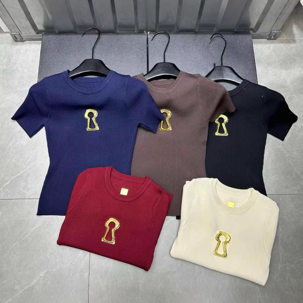 高品質 夏新作 透かし彫り スタンドカラー ニットセーター  - Summer Clothing Yarn のレビューと価格