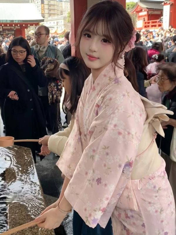 伝統的な日本の着物スタイルの写真撮影用衣装女の子用夏バスロー - Summer Clothing Girls のレビューと価格