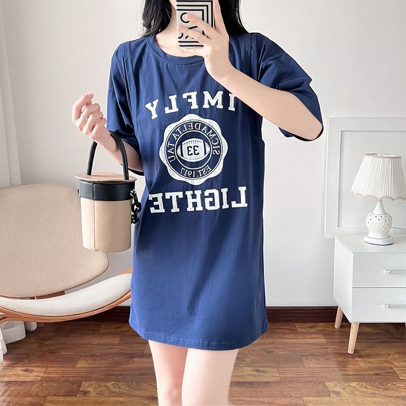 授乳服妊娠中の授乳ロング Tシャツナイトガウン女性夏マタニテ - Summer Clothing Usa のレビューと価格