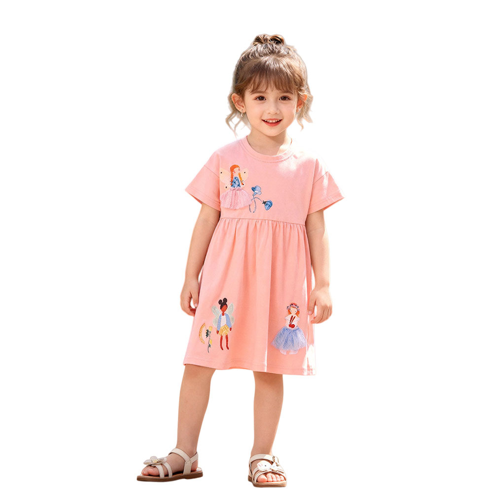 半袖サマードレス 女の子 ベビー服 パーティー 誕生日 ファ - Summer Clothing Drawing For Kids のレビューと価格