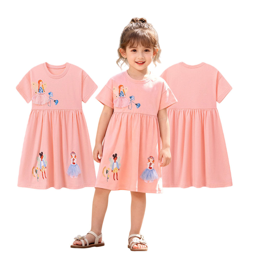半袖サマードレス 女の子 ベビー服 パーティー 誕生日 ファ - Summer Clothing Drawing For Kids のレビューと価格