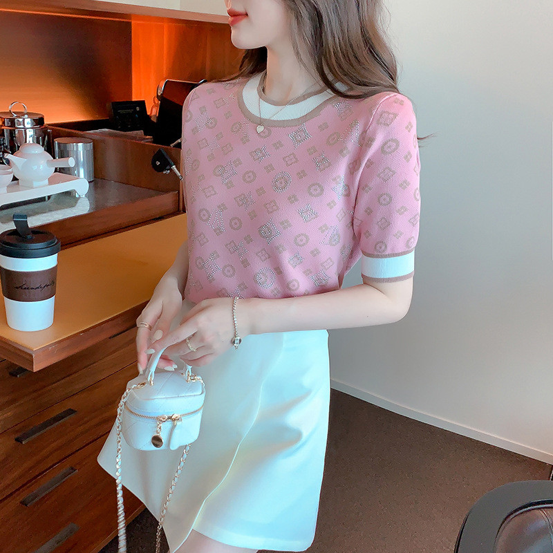 女性の夏のニットカーディガン,韓国のファッションコート,半袖 - Summer Clothing Yarn のレビューと価格
