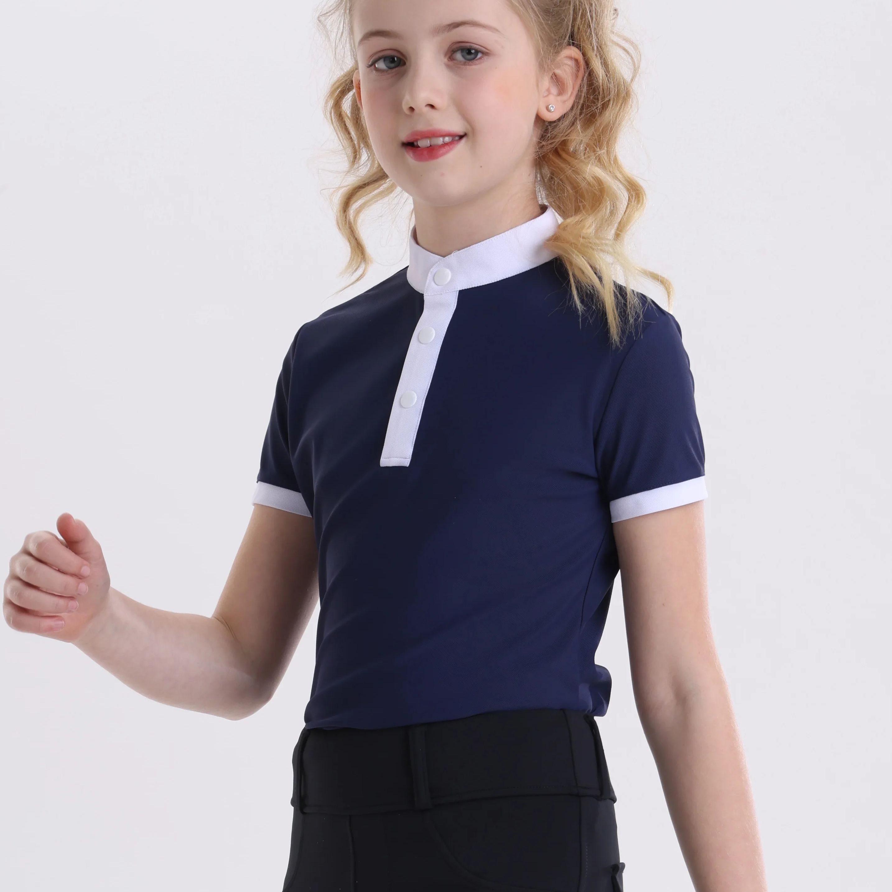 夏用子供用半袖乗馬Tシャツ子供用乗馬服夏用半袖速乾性高弾性 - Summer Equestrian Clothing のレビューと価格