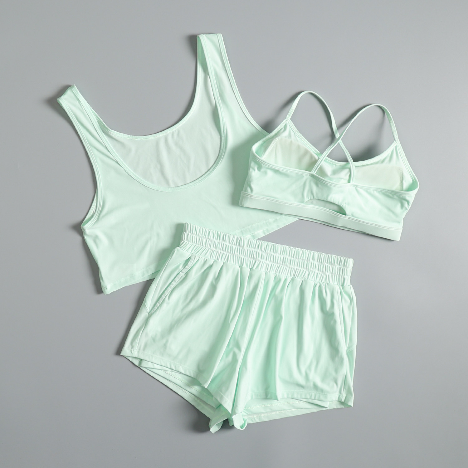 ヨガ服スーツ女性用夏ジムトレーニング速乾性朝ランニング服美し - Summer Clothing Juniors のレビューと価格