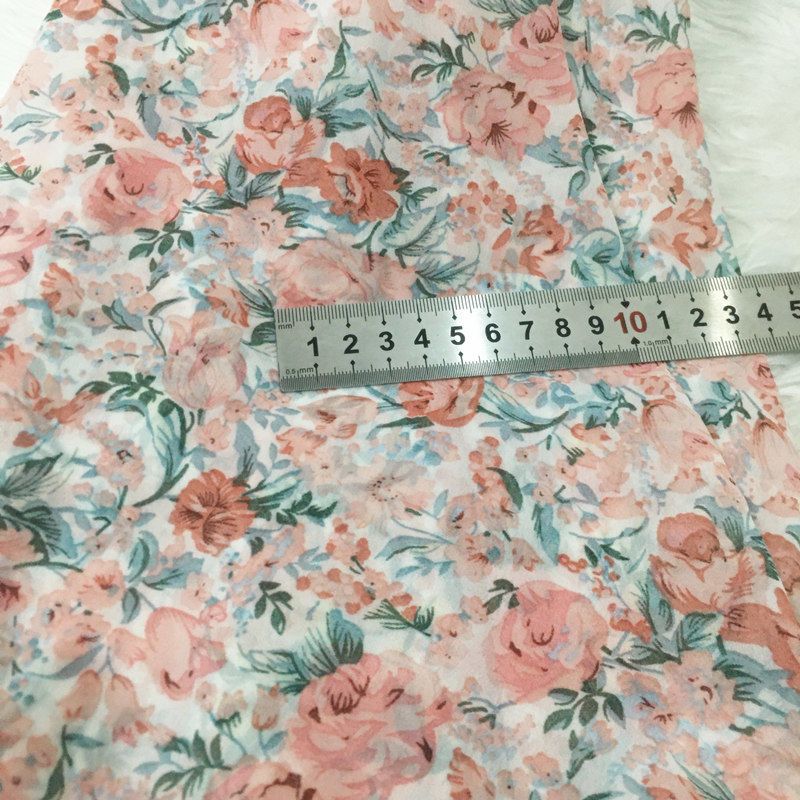 2/3 メートル花柄シフォン生地サマードレス快適な通気性の衣 - Summer Clothing Material のレビューと価格
