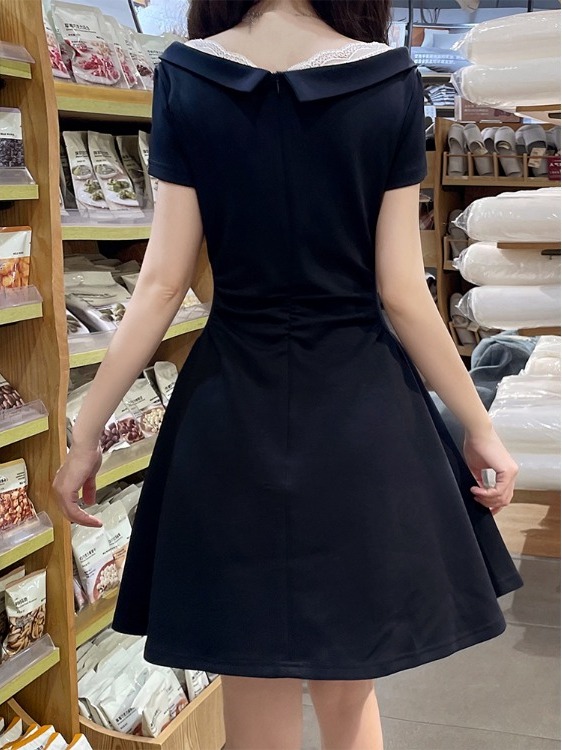 夏用レーストリムAラインドレス ネイビーカラー ボウノット半 - Summer Clothing Old Navy のレビューと価格