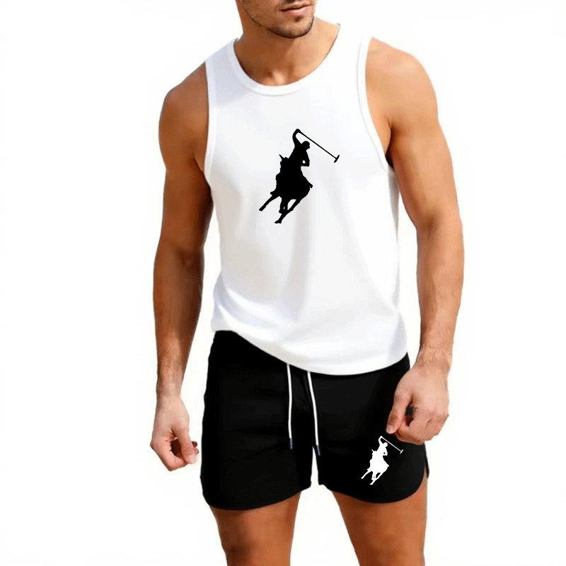 ヨーロッパメンズサマーベスト＆ショーツセット 2ピース アウ - Summer Clothing Usa のレビューと価格
