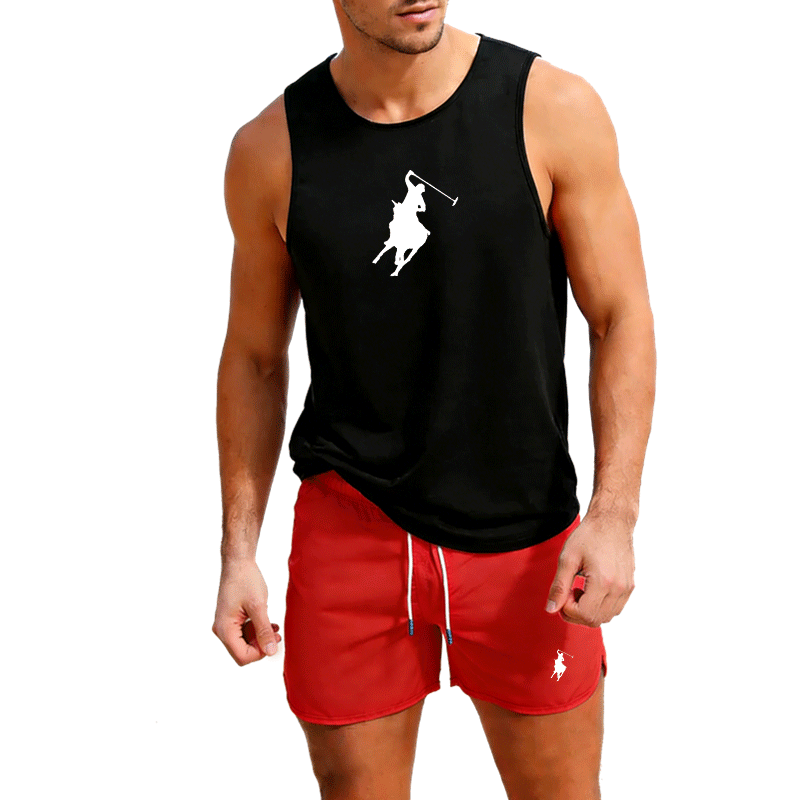 ヨーロッパメンズサマーベスト＆ショーツセット 2ピース アウ - Summer Clothing Usa のレビューと価格