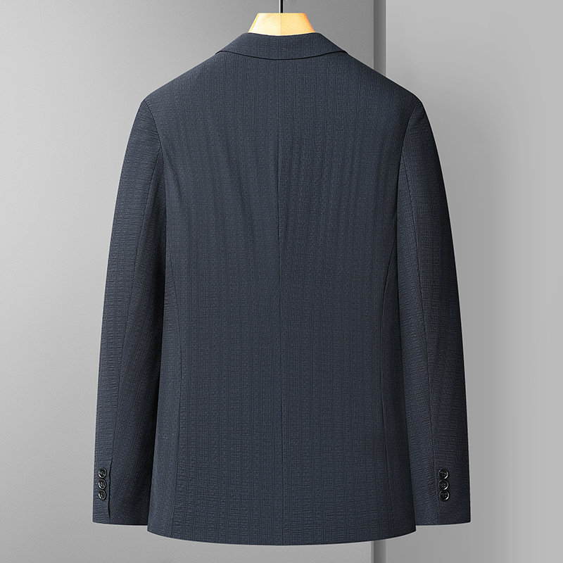 クラシックメンズビジネスカジュアルブレザーネイビーブルースー - Summer 2025 Clothing Essentials のレビューと価格
