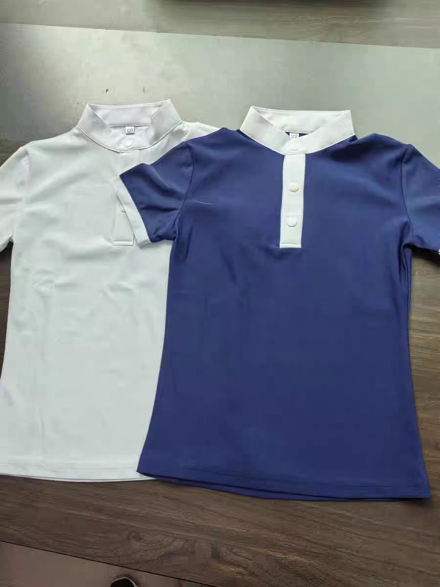夏用子供半袖乗馬Tシャツ 子供乗馬服 夏用半袖速乾高弾性 - Summer Equestrian Clothing のレビューと価格