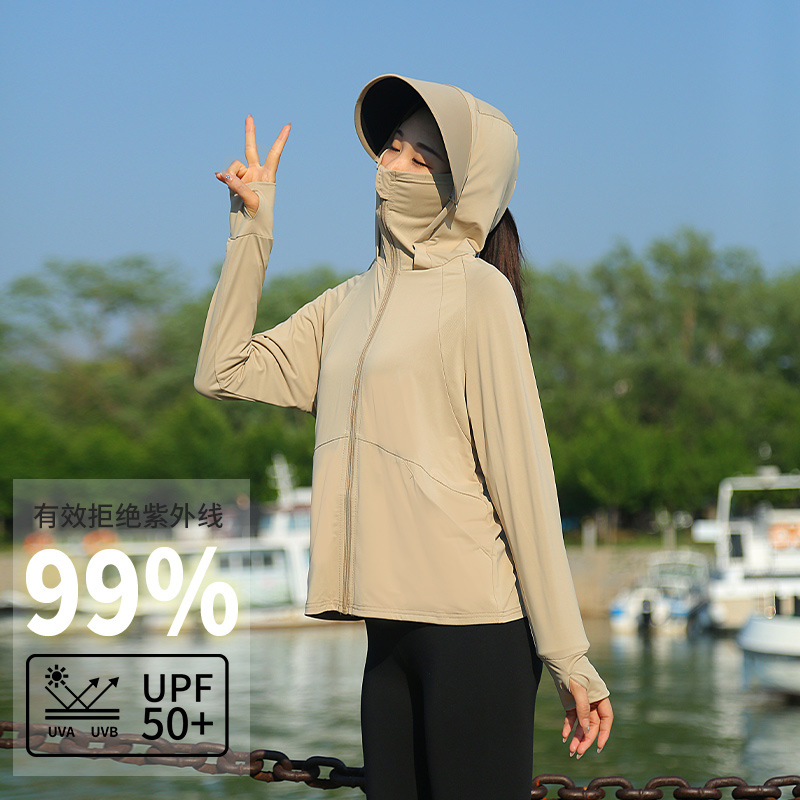 女性用フード付き日焼け止めジャケット十代の夏用紫外線防止服大 - Summer Clothing Girls のレビューと価格