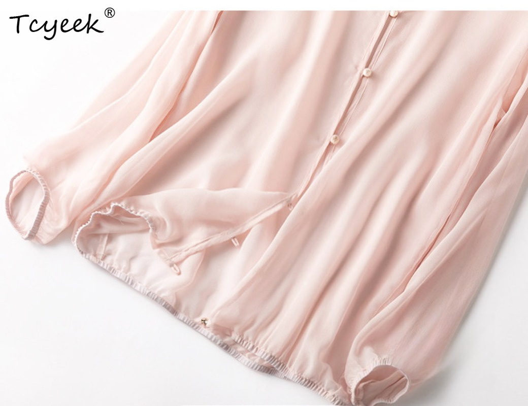 Tcyeek 100% 本物の桑シルク女性トップス 2026 - Summer Clothing Usa のレビューと価格
