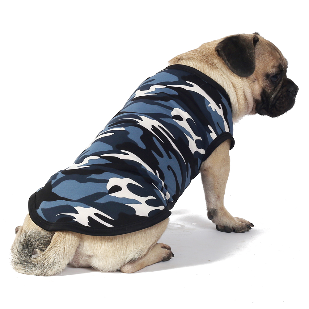 犬と猫のためのカモフラージュプリントのベスト,中小サイズのペ - Summer Dog Clothing のレビューと価格