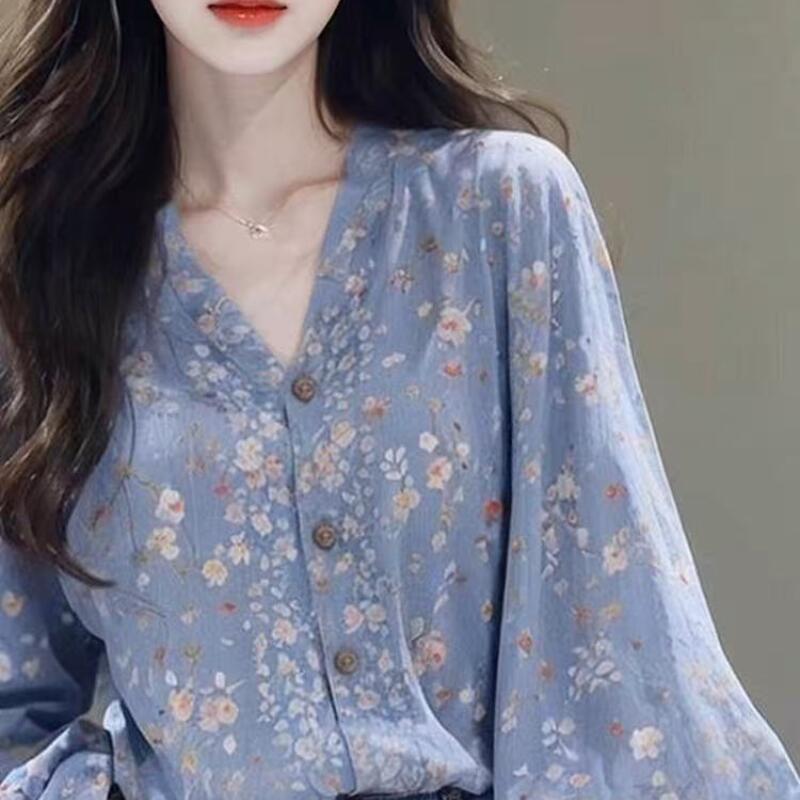 春夏の新作女性服フレンチエレガント花柄 V ネック長袖 Tシ - Summer Clothing New Look のレビューと価格