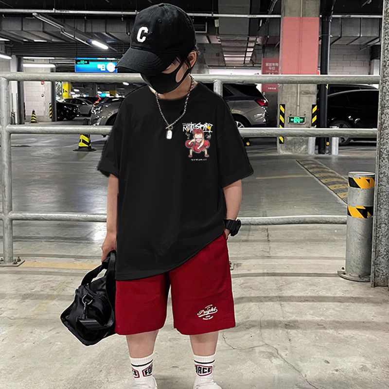 Shohoku コットンボーイズ服セット夏 Tシャツ + シ - Summer Clothing Drawing For Kids のレビューと価格