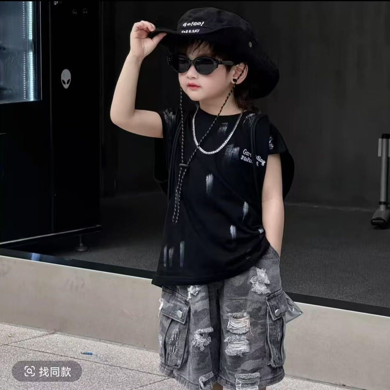 夏の新しい赤ちゃん男の子服韓国落書き新しいルーズベストノース - Summer Clothing Drawing For Kids のレビューと価格