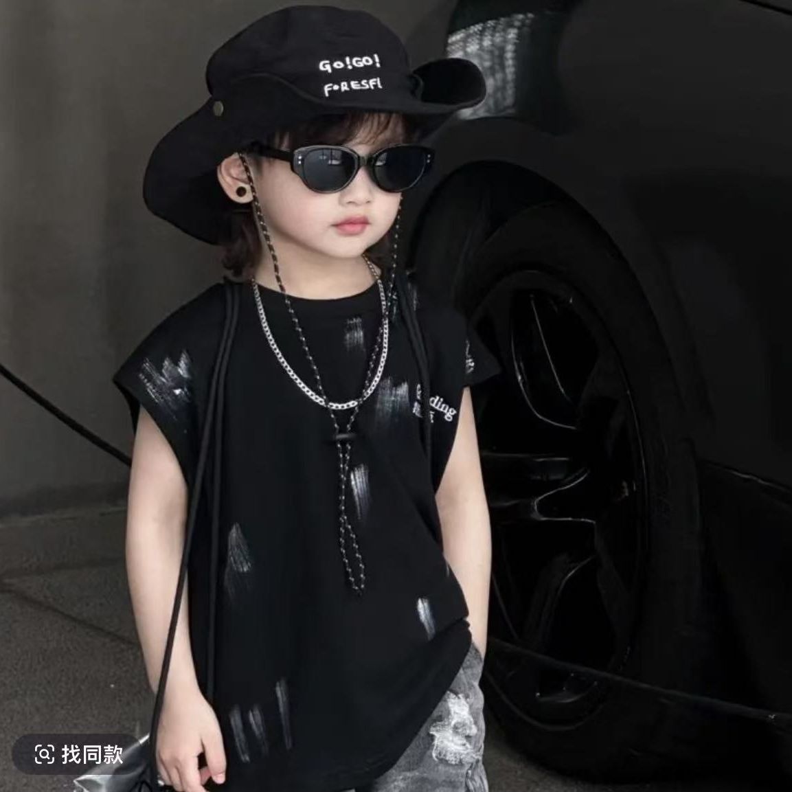 夏の新しい赤ちゃん男の子服韓国落書き新しいルーズベストノース - Summer Clothing Drawing For Kids のレビューと価格