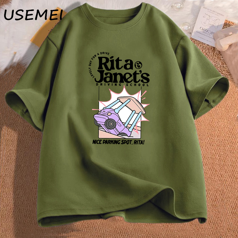 リタとジャネットのドライビングスクール Tシャツ女性男性面白 - Summer Clothing Drive のレビューと価格