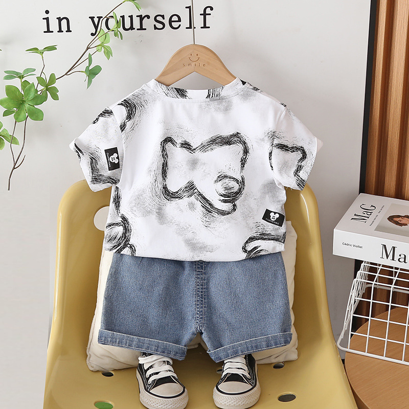 幼児男の子用衣装 キッズサマースーツ 2026新作 グラフィ - Summer Clothing Drawing For Kids のレビューと価格