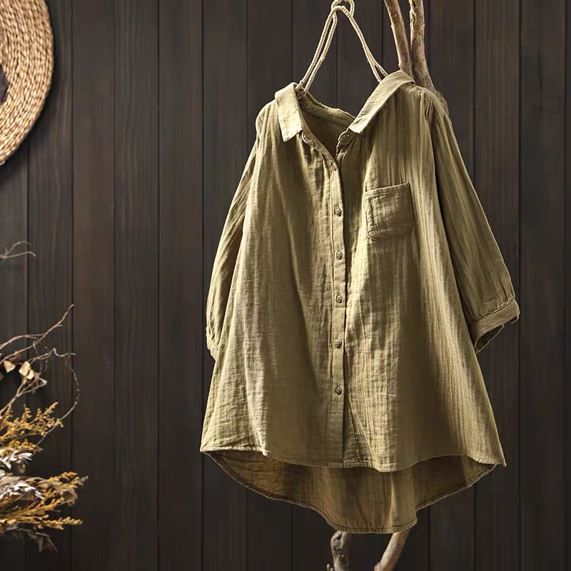 プラスサイズの女性用衣類、和風の綿糸を使用したピンク、ブルー - Summer Clothing Yarn のレビューと価格
