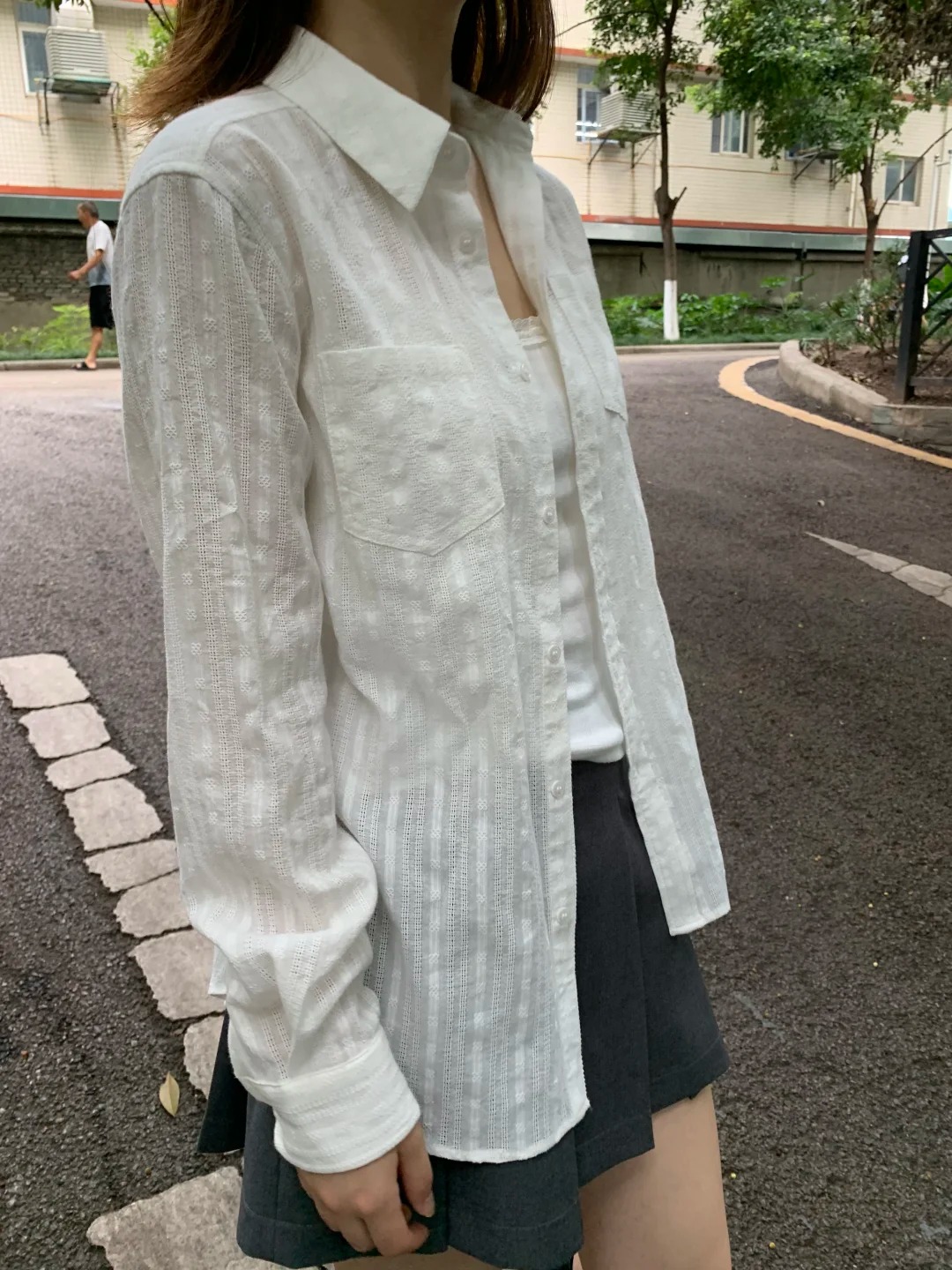 リネンコットン襟ボタンブラウス Tシャツ女性スリムカジュアル - Crop Blouse Linen のレビューと価格