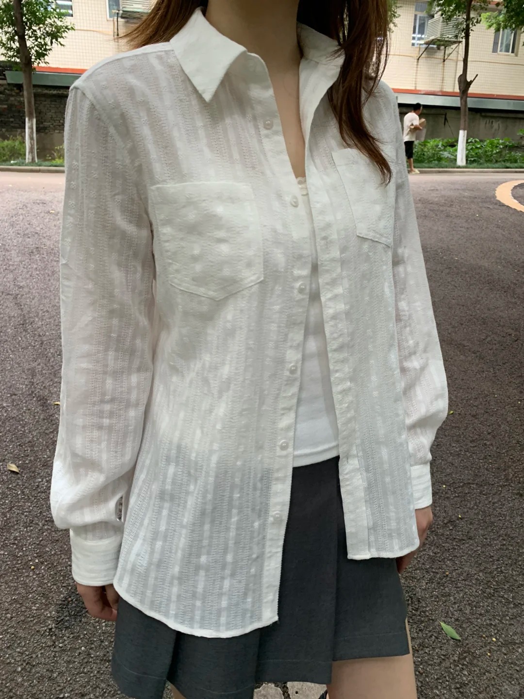 リネンコットン襟ボタンブラウス Tシャツ女性スリムカジュアル - Crop Blouse Linen のレビューと価格