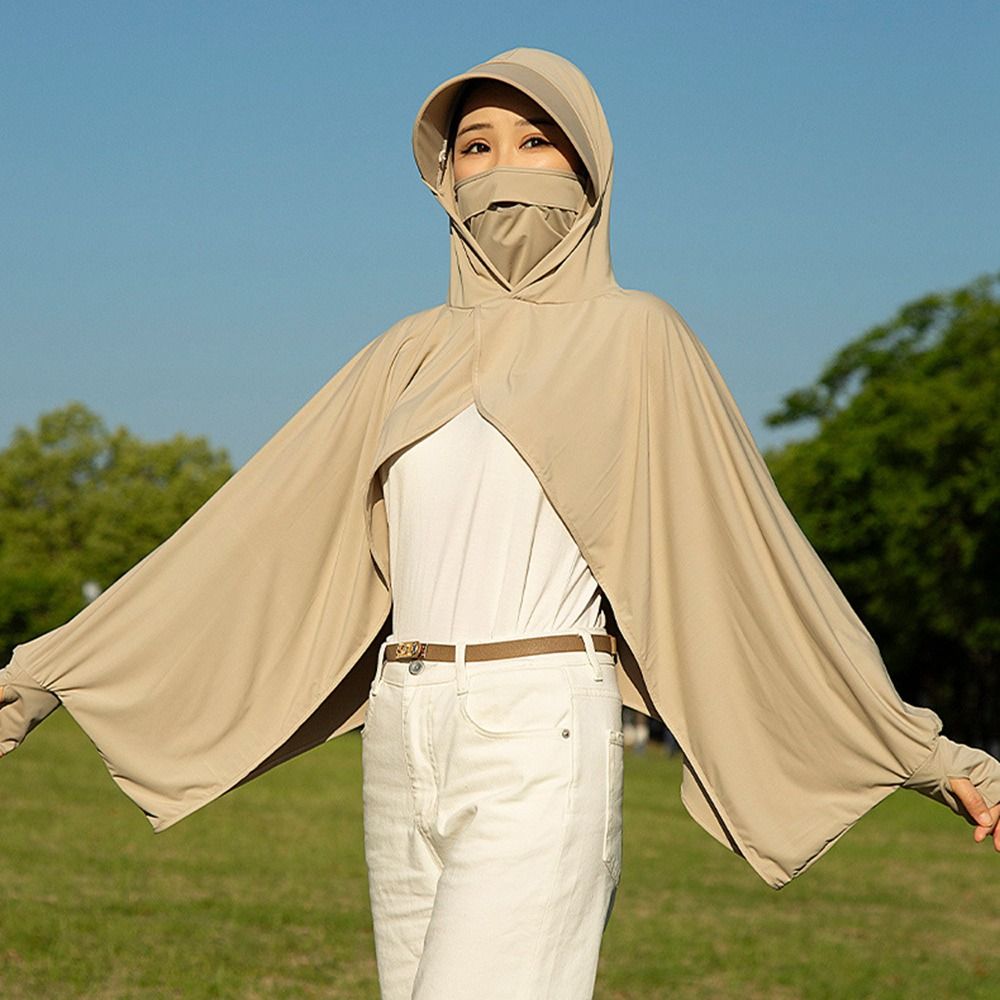 アイスシルク日焼け止めショール長袖抗紫外線運転用ショートマン - Summer Clothing Drive のレビューと価格