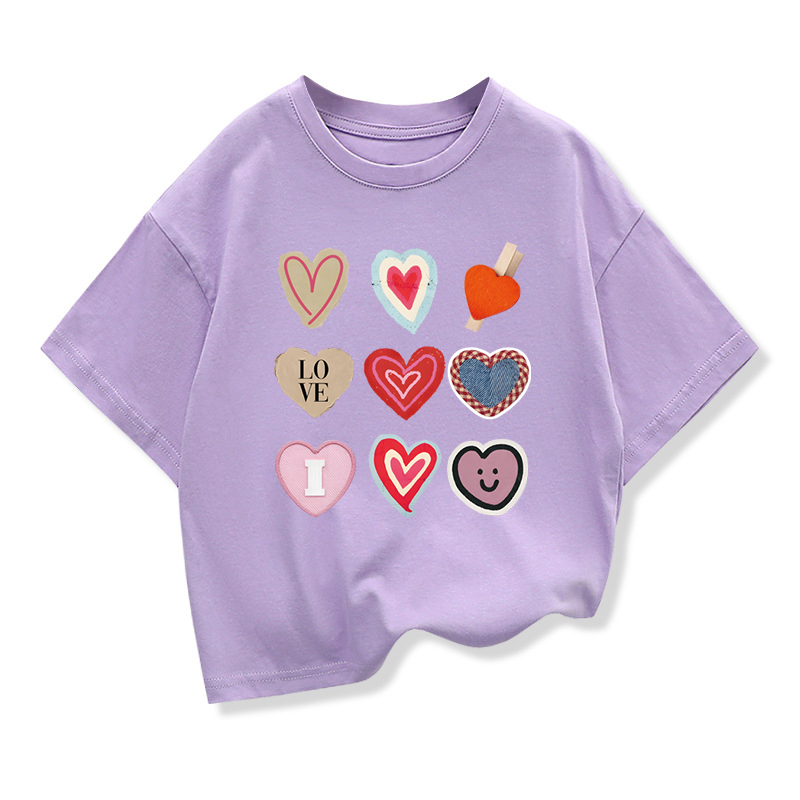 2026 ガールズハート型高品質 Tシャツ 2026 夏の新 - Summer Clothing Drawing For Kids のレビューと価格