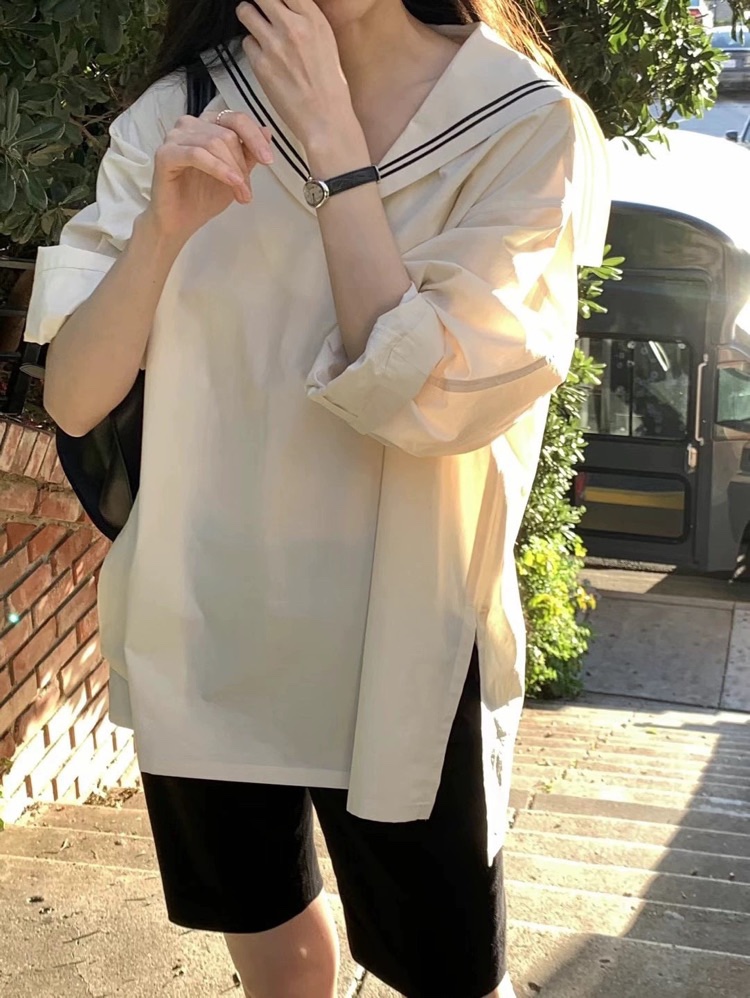 夏 2023 女性のルーズフィット長袖ネイビーカラーカジュア - Summer Clothing Old Navy のレビューと価格
