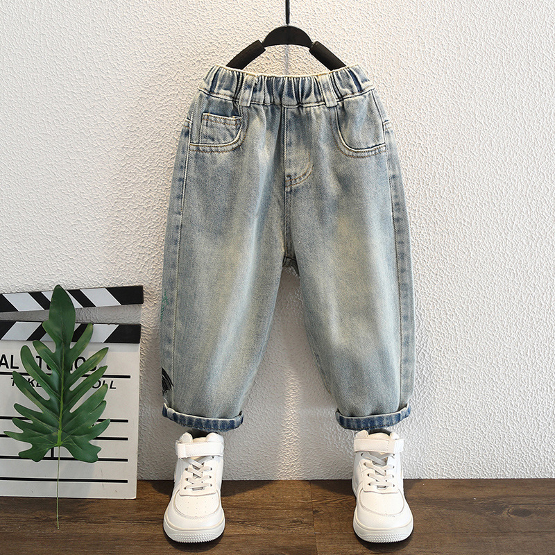 男の子のジーンズ子供のための子供服 2-10 歳子供のズボン - Summer Clothing Drawing For Kids のレビューと価格
