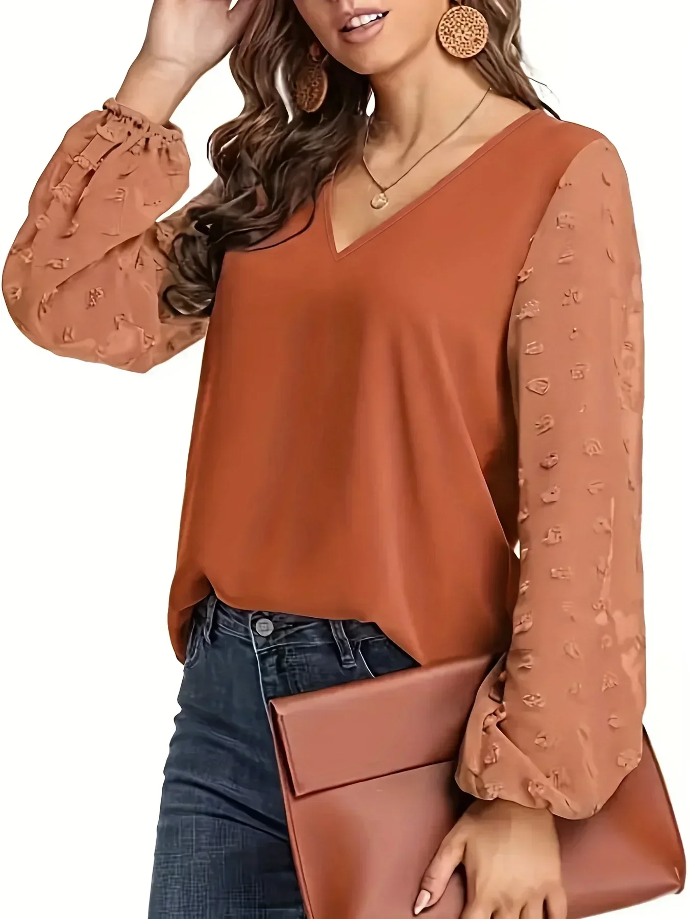 女性用スイス長袖Tシャツ,ラウンドネック,カジュアル,無地, - Summer Clothing Juniors のレビューと価格