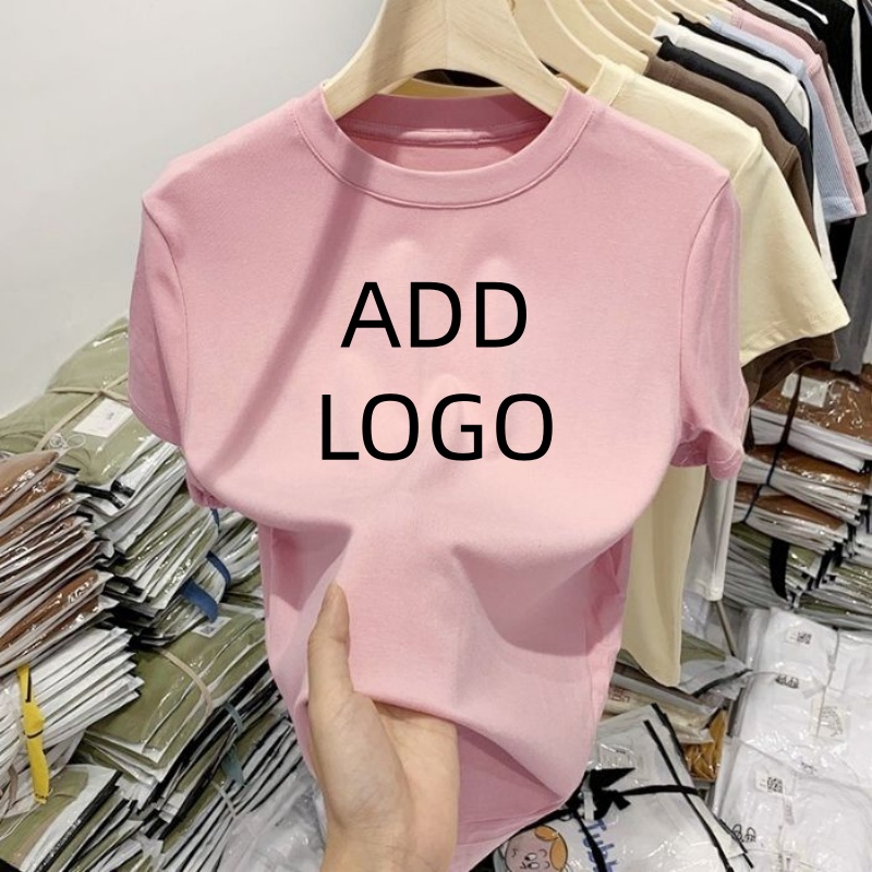 カスタマイズされた卸売コットン女性の T シャツ O ネック - Summer Clothing Juniors のレビューと価格
