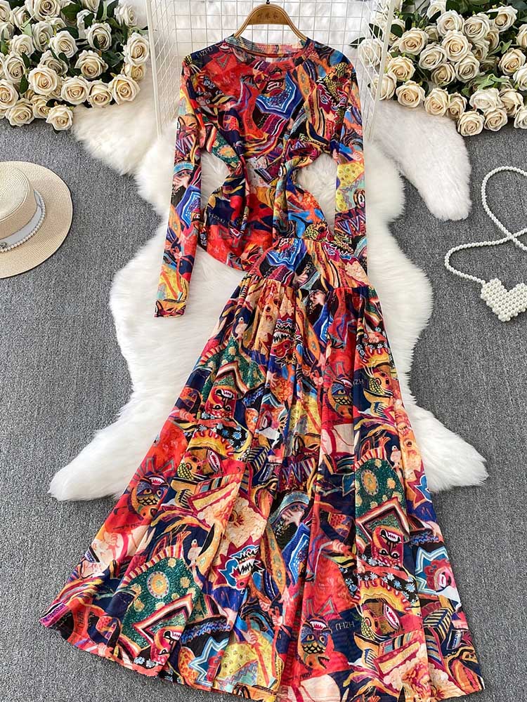 春夏カジュアルツーピースセット、曲線美の女性向け、長袖ボイル - Summer Clothing Vacation のレビューと価格