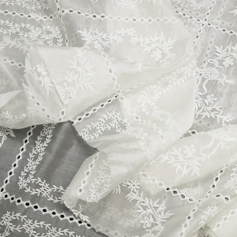 花の刺embroideryが施された透かし彫りの生地,ストラ - Summer Gauze Clothing のレビューと価格