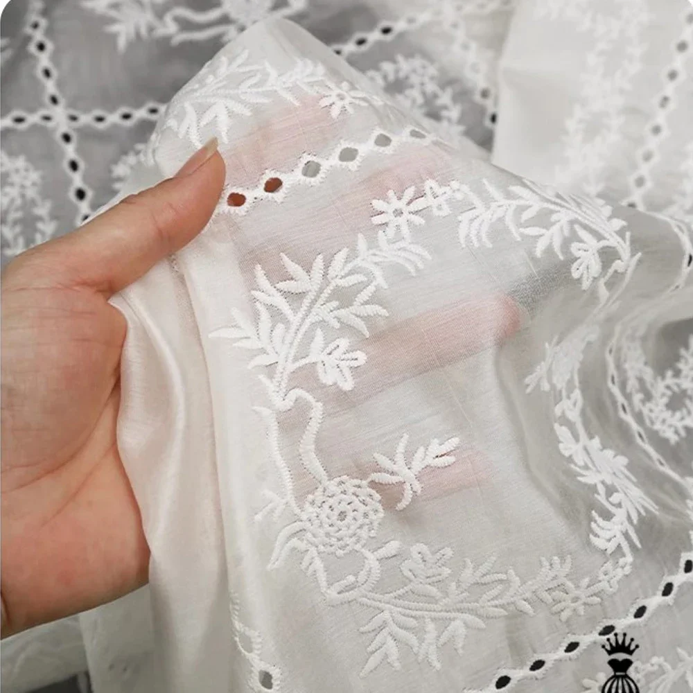 花の刺embroideryが施された透かし彫りの生地,ストラ - Summer Gauze Clothing のレビューと価格