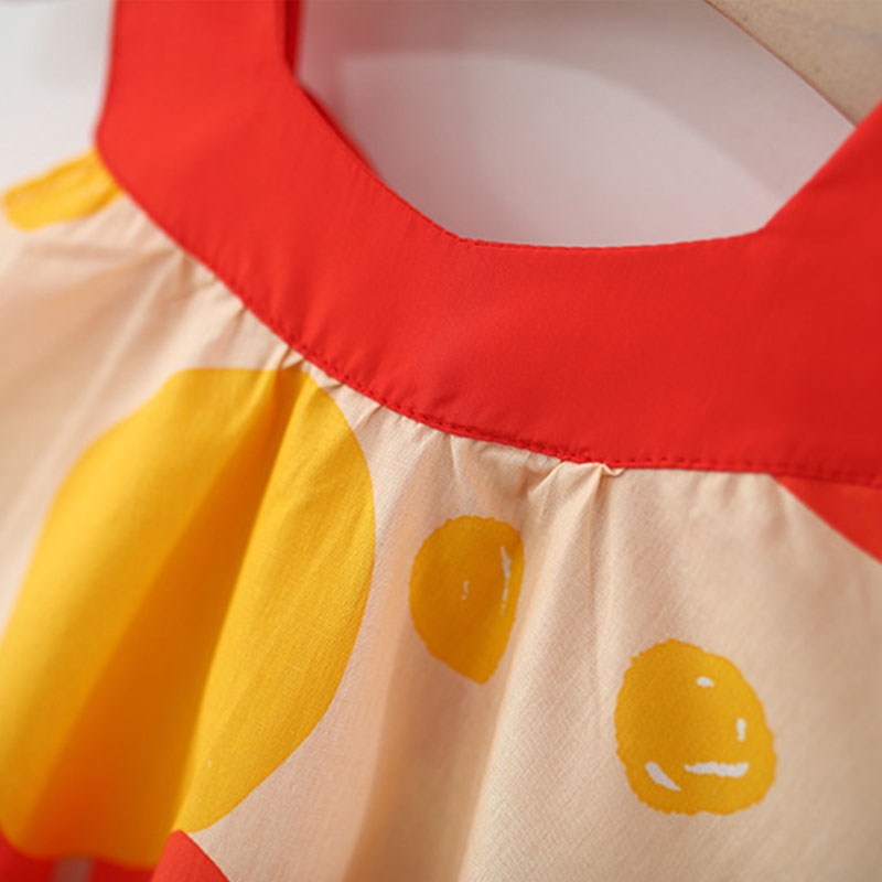 2 ピース夏の女の子のドレス韓国のかわいい弓描画ノースリーブ - Summer Clothing Drawing For Kids のレビューと価格