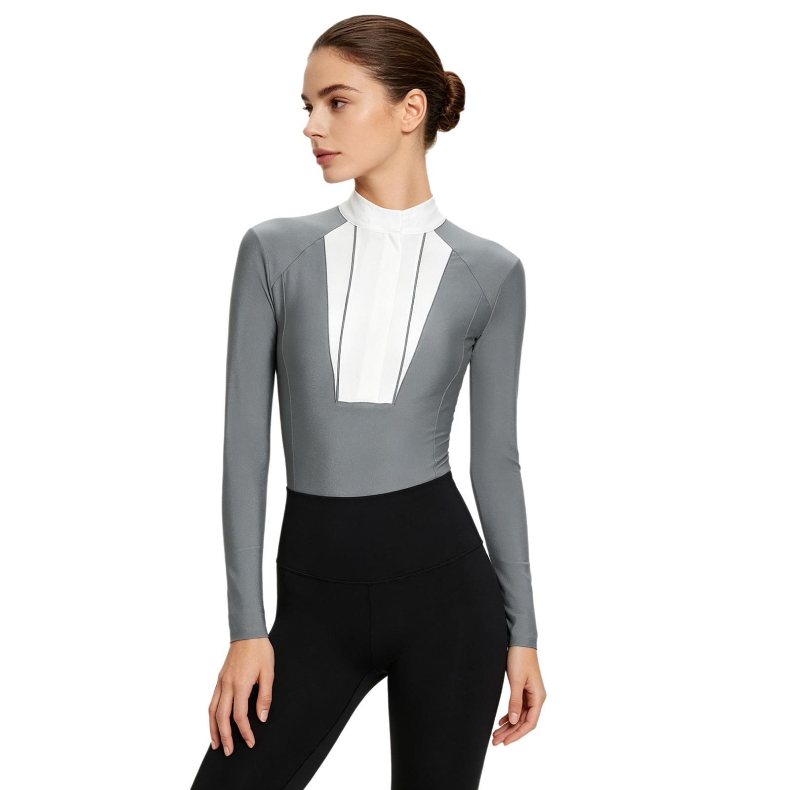 レディース乗馬服 馬術ボディスーツ モックネック 長袖 プリ - Summer Equestrian Clothing のレビューと価格