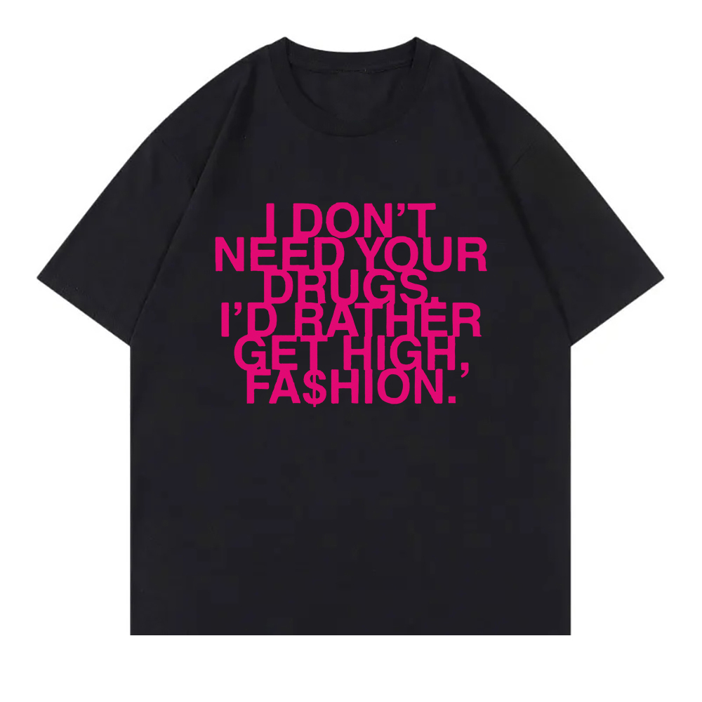 私はあなたの薬は必要ありません、ハイファッションTシャツを手 - Summer Rae Clothing のレビューと価格
