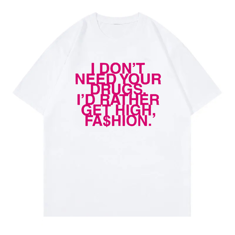 私はあなたの薬は必要ありません、ハイファッションTシャツを手 - Summer Rae Clothing のレビューと価格