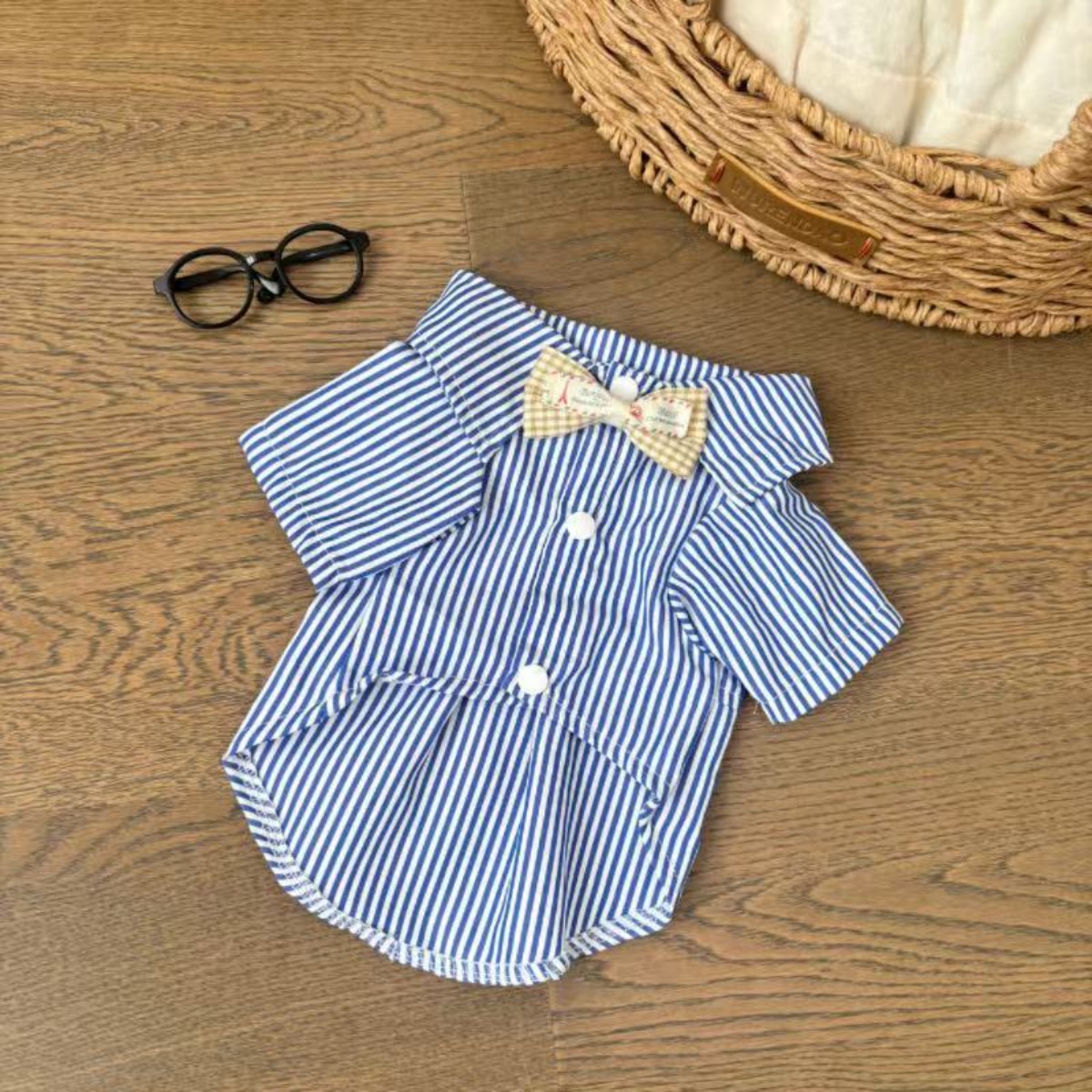 ペット服 犬猫服 白青ストライプ 夏用 軽量 通気性 犬服 - Summer Dog Clothing のレビューと価格